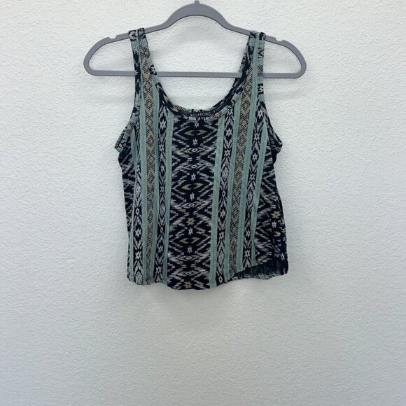 Billabong Case Closed Aztec Southwestern Tank Top Shirt J9017CAS Womens sz Small - Picture 1 of 4